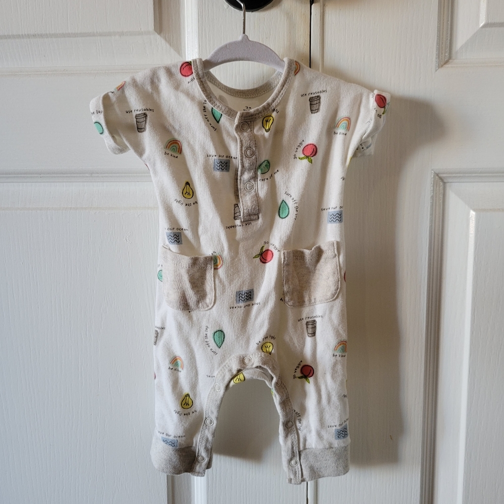2/$25 Baby Starters Save Our Planet Baby Romper